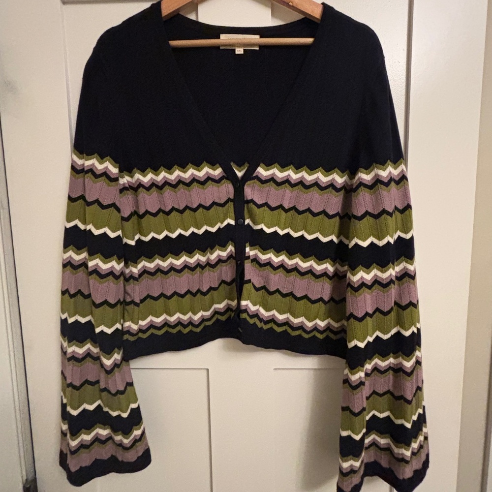 Sezane Bobbie cropped cardigan